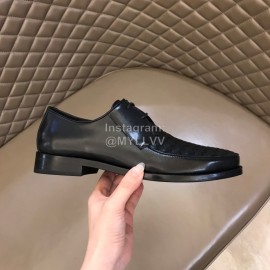 Bottega Veneta Black Woven Cowhide Shoes For Men