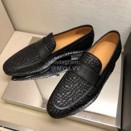 Bottega Veneta Leather Woven Casual Shoes For Men
