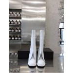 Calvin Luo Vintage Napa Cowhide Long Boots For Women White