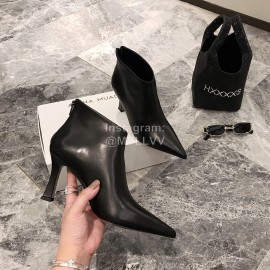 Celine New Sheepskin Pointed High Heel Boots For Women Black