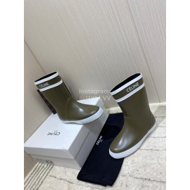 Celine Letter Printed Rain Boots For Women 