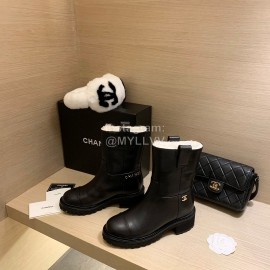 Chanel Calf Boots For Women Black