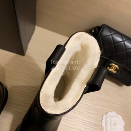 Chanel Calf Boots For Women Black