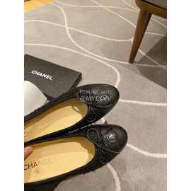Chanel Black Bow Shoes For Women 