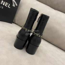 Chanel Black New Sheepskin Boots 