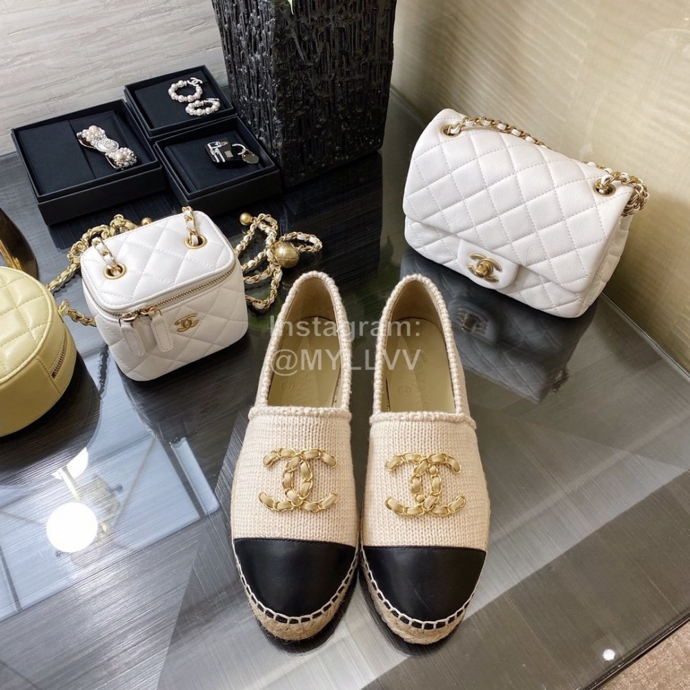 Chanel Woven Casual Shoes Beige