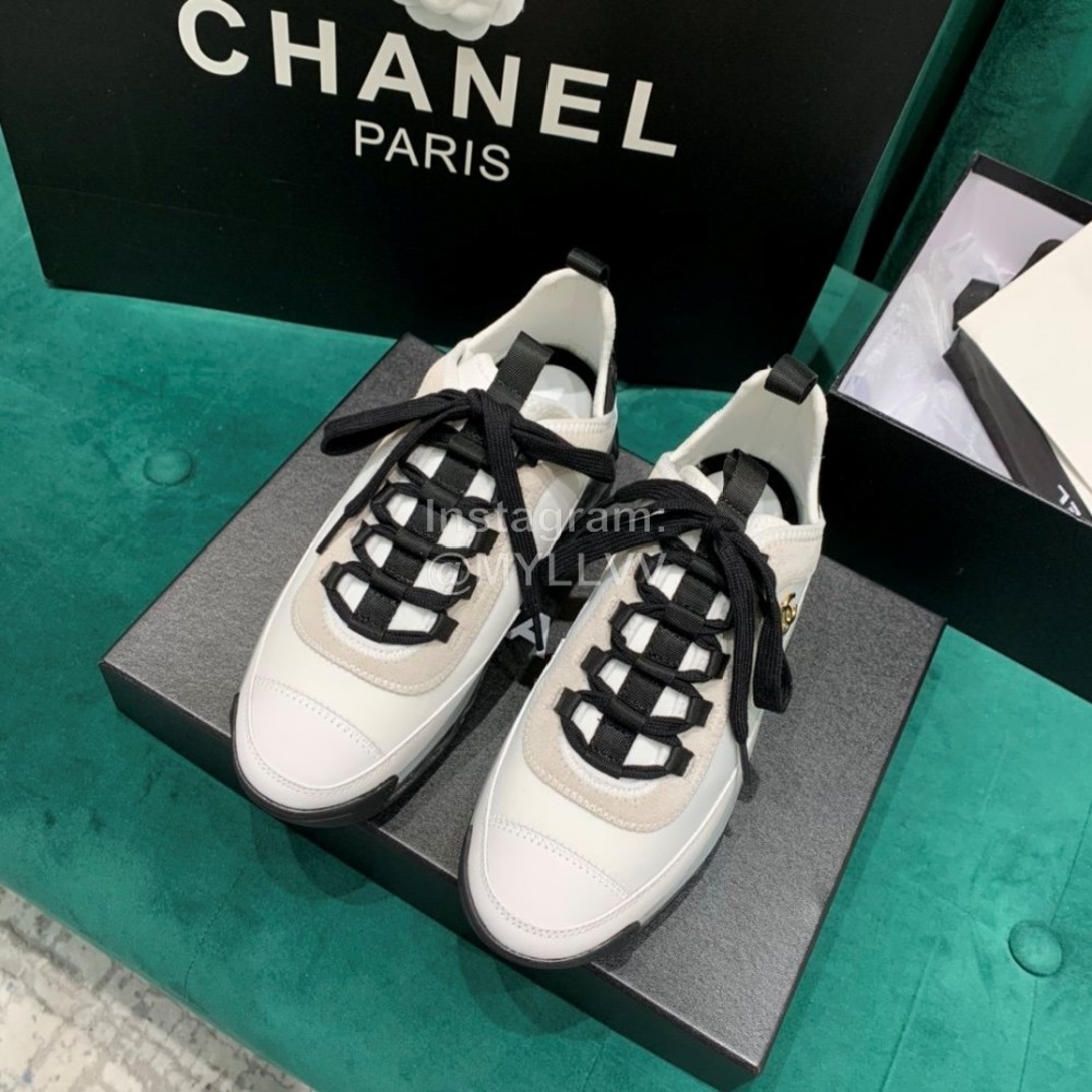 Chanel Air Cushion Casual Sneakers White