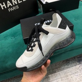 Chanel Air Cushion Casual Sneakers White