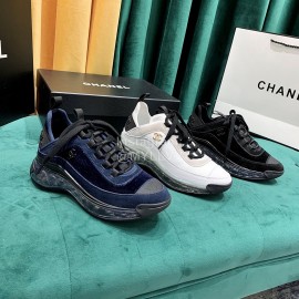 Chanel Air Cushion Casual Sneakers Black