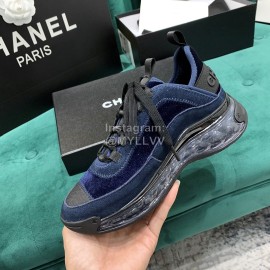 Chanel Air Cushion Casual Sneakers Blue