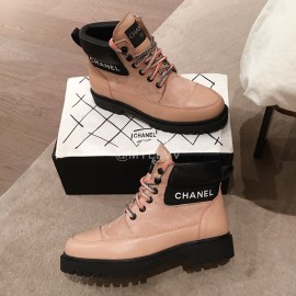 Chanel Autumn Winter Boots For Women Khaki