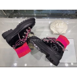 Chanel Autumn Winter Cool Boots Red