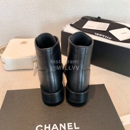 Chanel Black New Leather Boots For Women