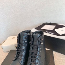 Chanel Black New Leather Boots For Women