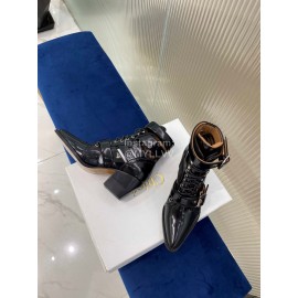 Chloe Fashion Calf High Heeled Boots For Women Black