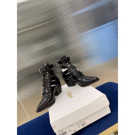 Chloe Fashion Calf High Heeled Boots For Women Black
