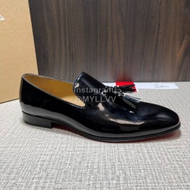 Cl Spring Fashion Patent Leather Tassel Casual Shoes For Men