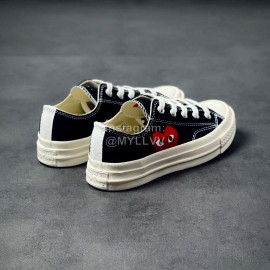 Converse Cdg Play Casual Canvas Shoes Black