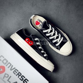 Converse Cdg Play Casual Canvas Shoes Black