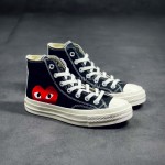 Converse Cdg Play Casual High Sport Canvas Shoes Black