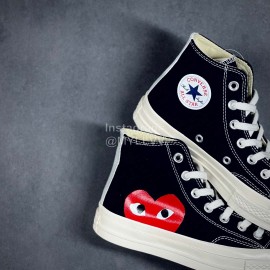 Converse Cdg Play Casual High Sport Canvas Shoes Black