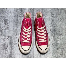 Converse Chuck 1970s Casual High Sport Canvas Shoes Rose Red