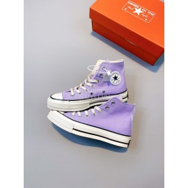 Converse Casual High Sport Canvas Shoes For Women Purple