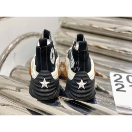 Converse Motion Lace Up Thick Soled Shoes Black