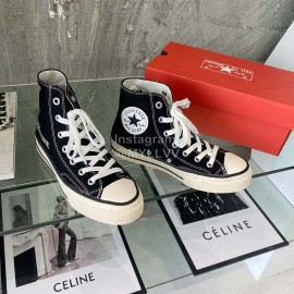 Converse Casual High Top Canvas Shoes For Women Black