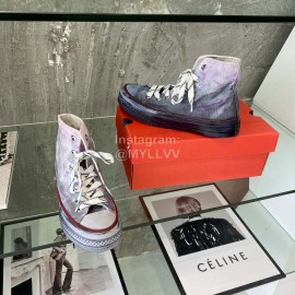Converse Fashion High Top Canvas Shoes For Women Gray