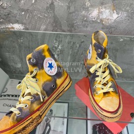 Converse Fashion High Top Canvas Shoes For Women Yellow