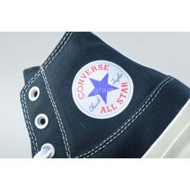 Converse Cdg Casual High Top Canvas Shoes For Men And Women Black