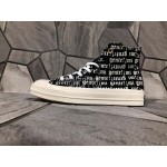 Converse Chuck 70 Letter Printed High Top Canvas Shoes Black