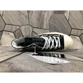 Converse Chuck 70 Letter Printed High Top Canvas Shoes Black