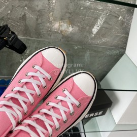 Converse Runstar Thick Soled High Top Shoes For Men And Women Pink