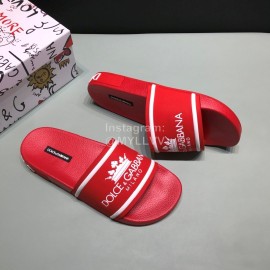 DG Fashion Soft Rubber Slippers For Men And Women Red