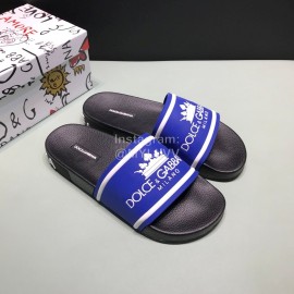 DG Fashion Soft Rubber Slippers For Men And Women Blue