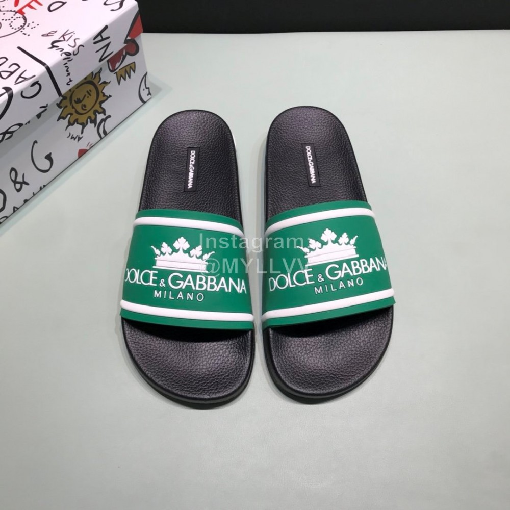 DG Fashion Soft Rubber Slippers For Men And Women Green