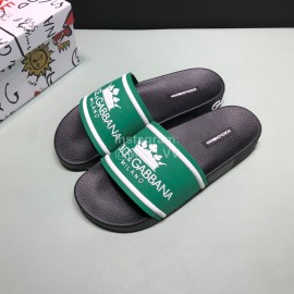 DG Fashion Soft Rubber Slippers For Men And Women Green
