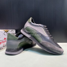DG Silk Cowhide Casual Sneakers For Men Gray