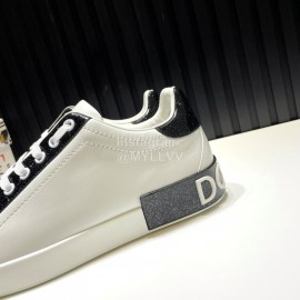 DG Fashion Cowhide Casual Sneakers White For Men
