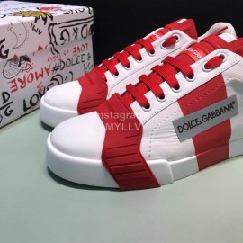 DG Fashion Cowhide Casual Sneakers For Men Red