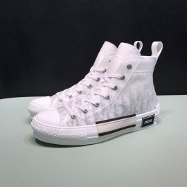 Dior Classic Oblique Printed High Top Casual Shoes For Men And Women