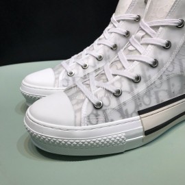 Dior Classic Oblique Printed High Top Casual Shoes For Men And Women
