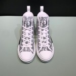 Dior Classic Oblique Printed High Top Couple Casual Shoes 