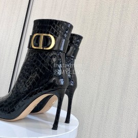 Dior Black Leather Stilettos