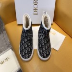 Dior Winter Warm Boots Gray