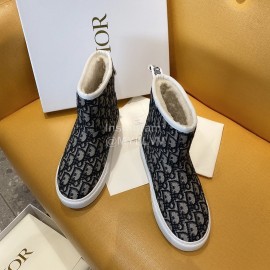 Dior Winter Warm Boots Gray