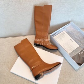 Dior Brown Leather Boots