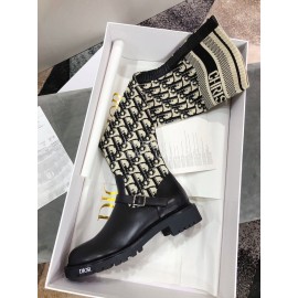 Dior Winter New Knitted Knee Elastic Boots